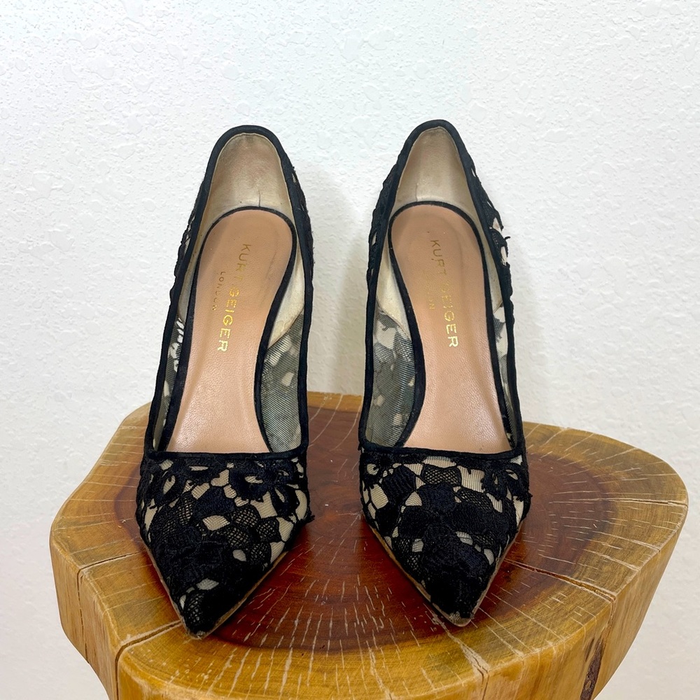 Kurt Geiger 🖤 Black Lace Pumps